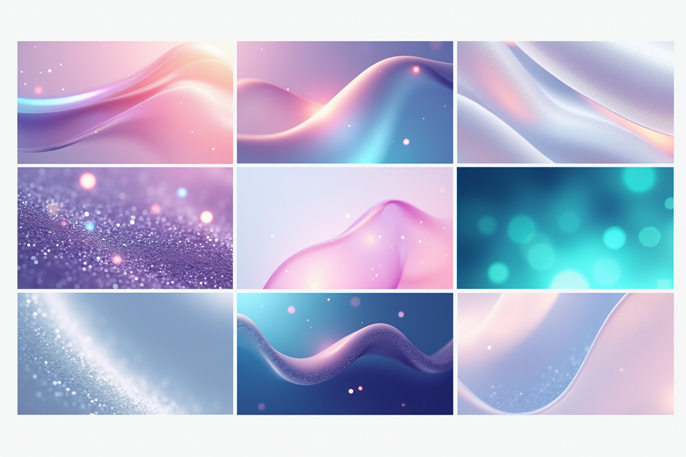 Numaya brand moodboard — abstract neural-mesh motifs in a violet-on-dark palette